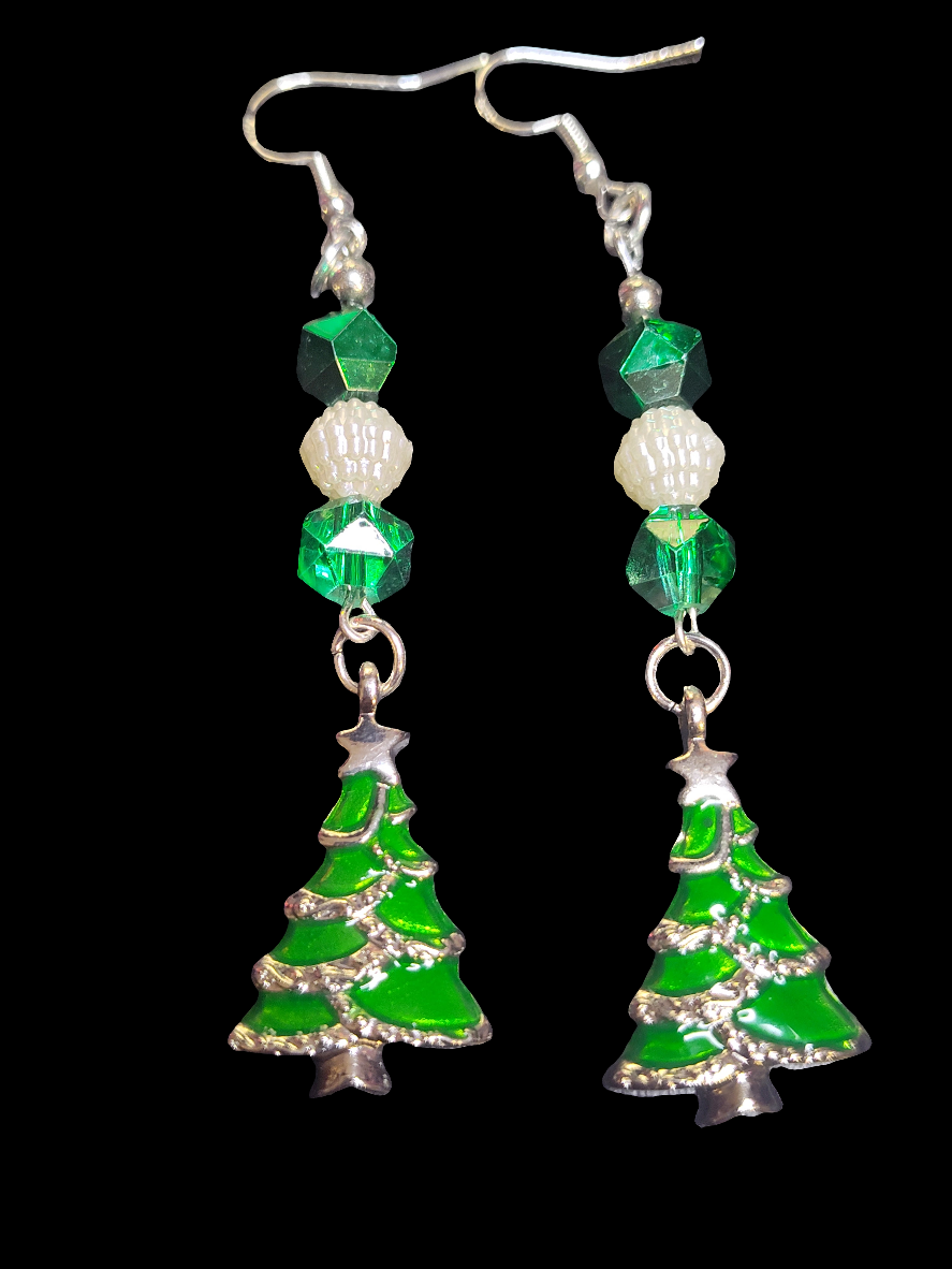 Evergreen Christmas Tree Earrings
