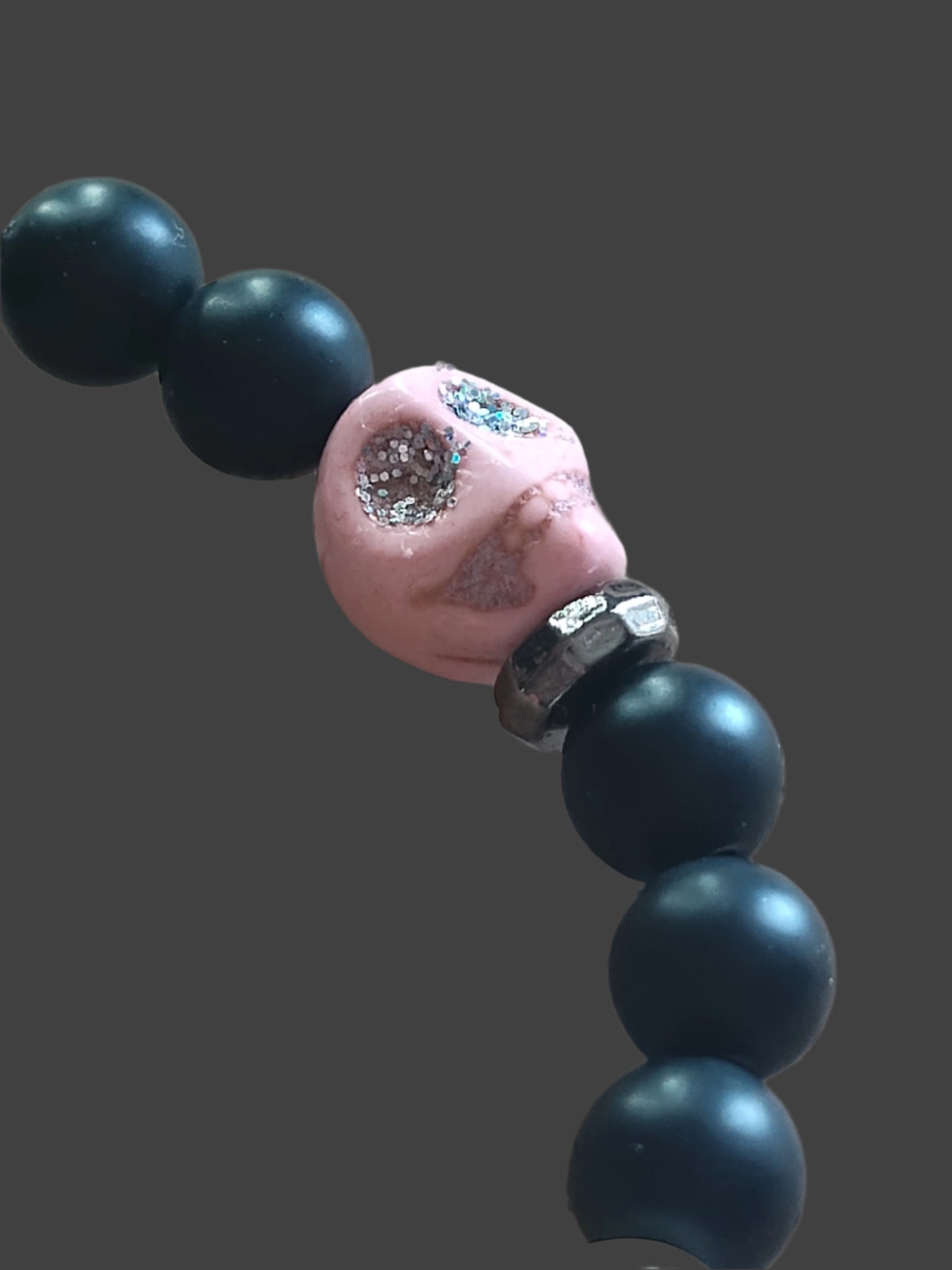 Glittered Skull Bracelet