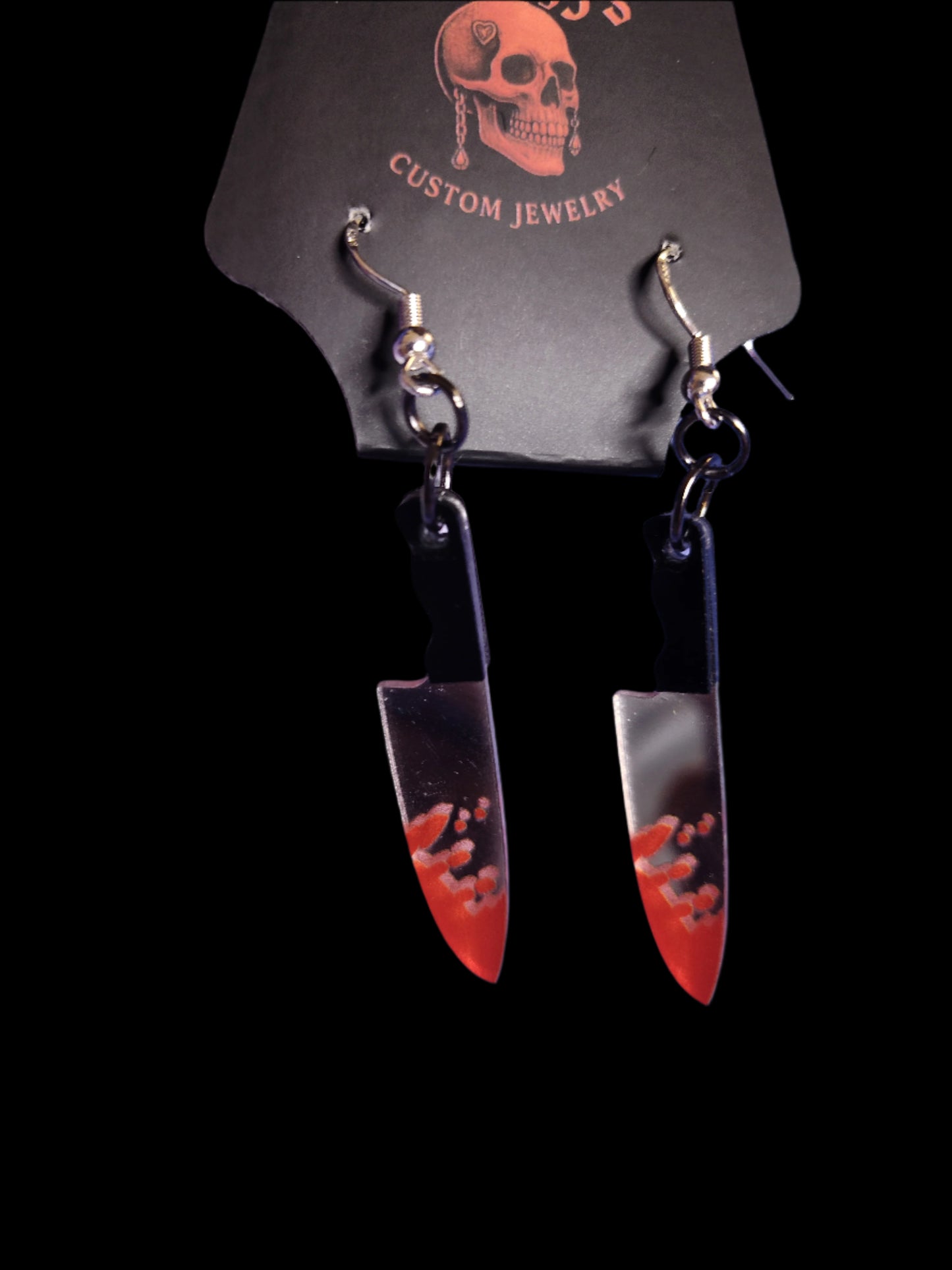 Bloody Butcher Knife Earrings