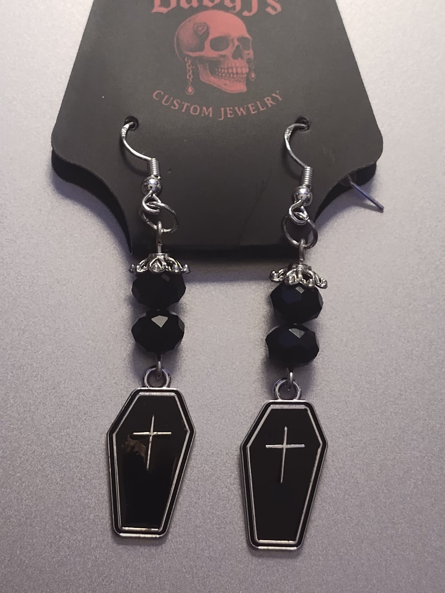 Rest In Glam Coffin Earrings