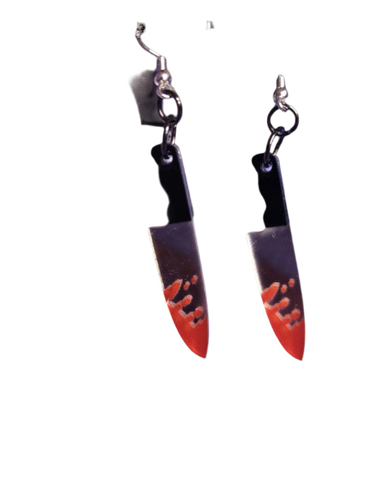 Bloody Butcher Knife Earrings