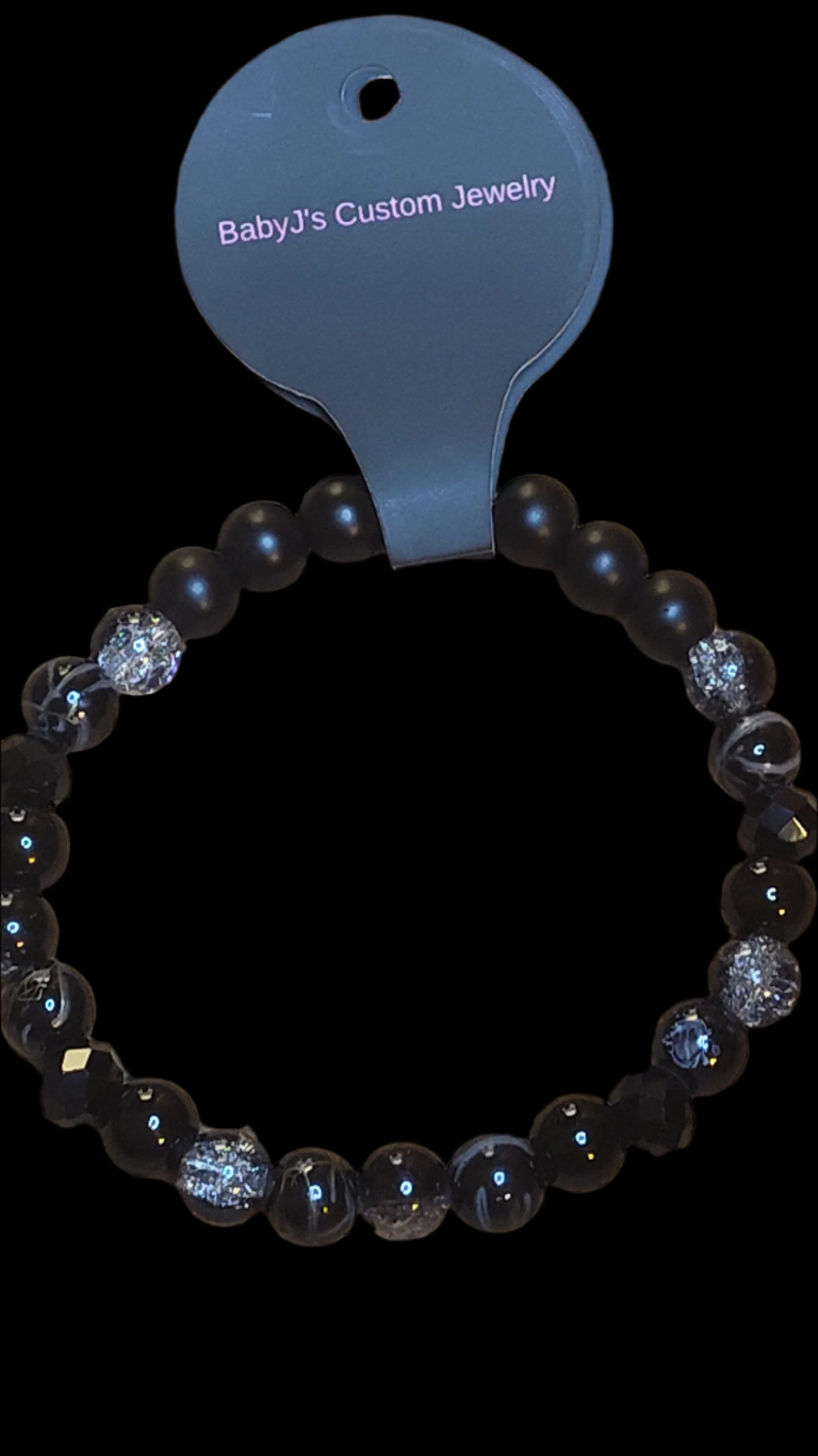 Midnight Sparkle Beaded Bracelet