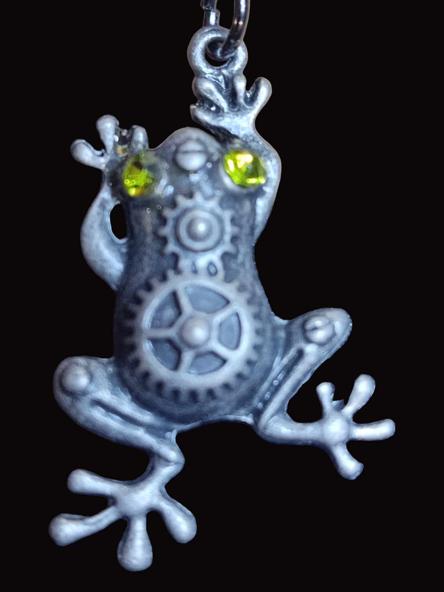 Steampunk Frog Earrings