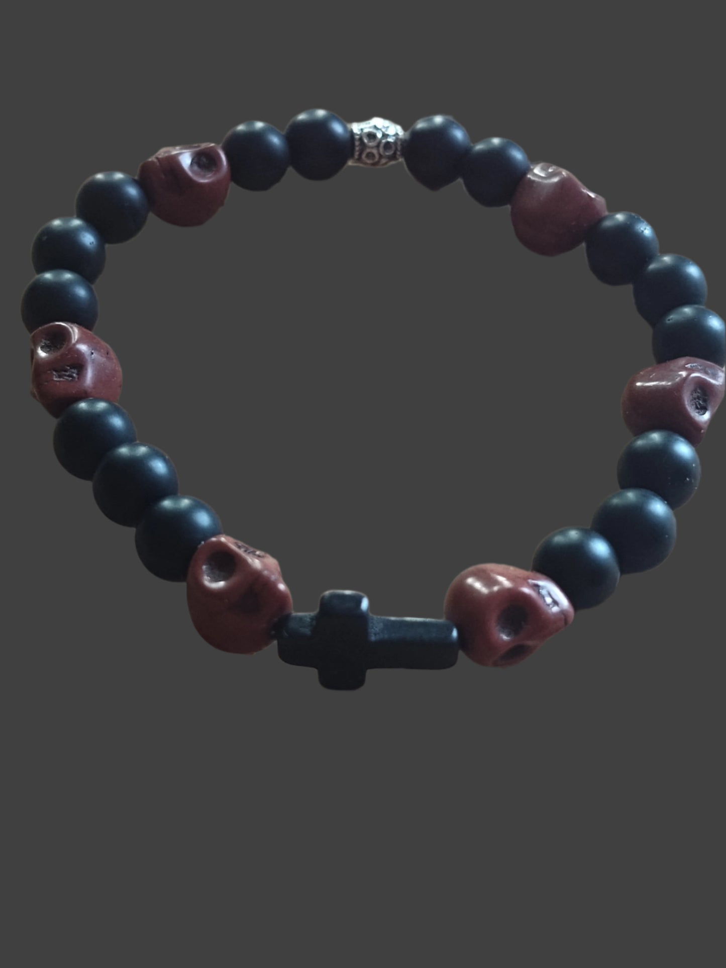 Brown Skull & Cross Bracelet
