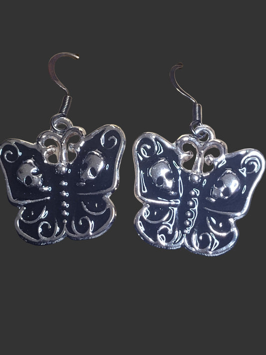 Gothic Butterfly Earrings