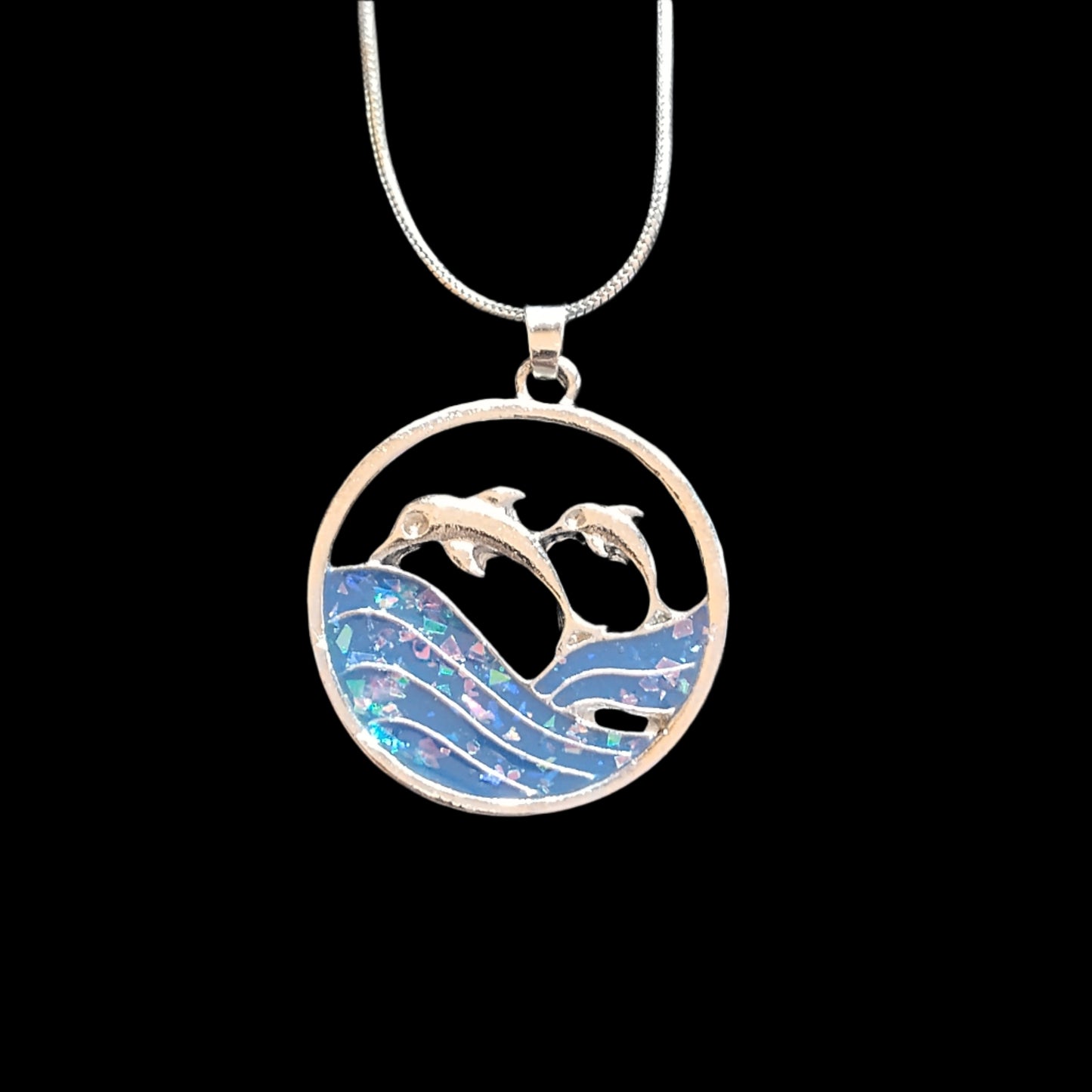 Ocean Bliss Dolphin Pendant Necklace