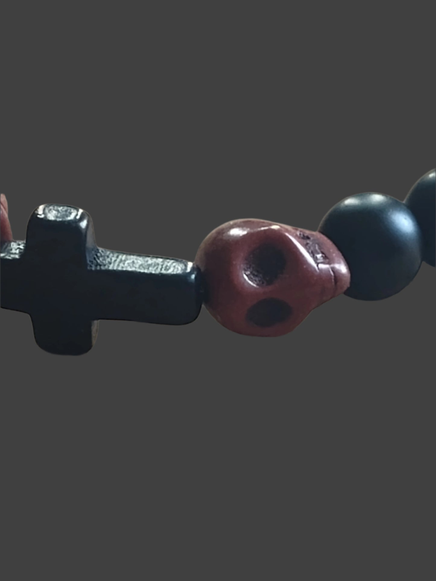 Brown Skull & Cross Bracelet