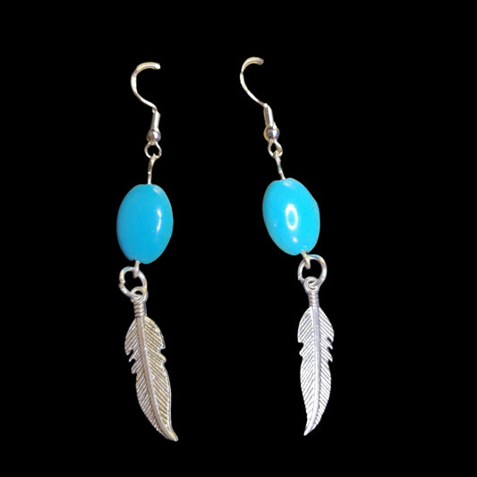 Sky Spirit Feather Earrings