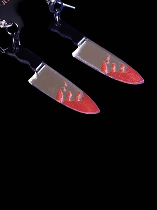 Bloody Butcher Knife Earrings