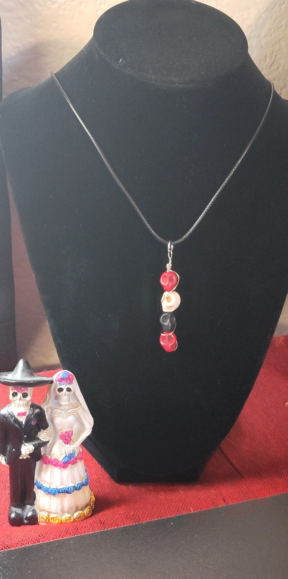 Skull Stack Pendant Necklace